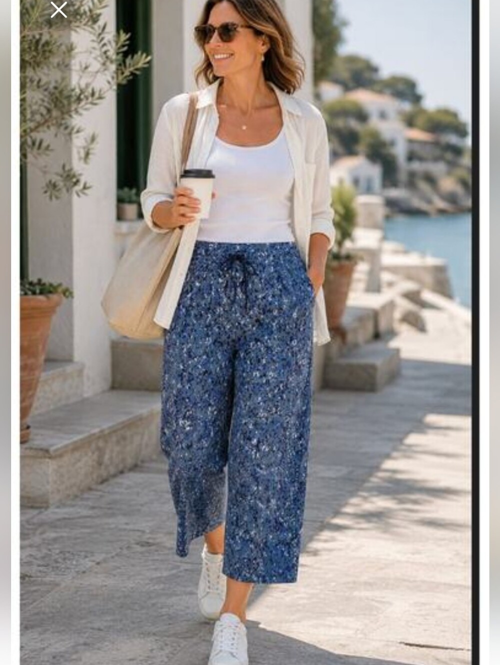 Athleta Avenue Wide Leg Crop Pants Pant Sz 6 NWOT